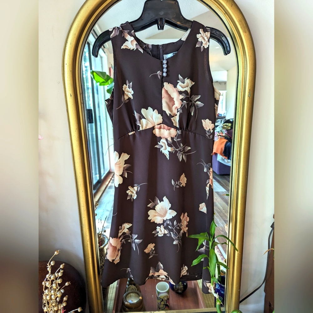 Vintage Smartest Brown Dress xs